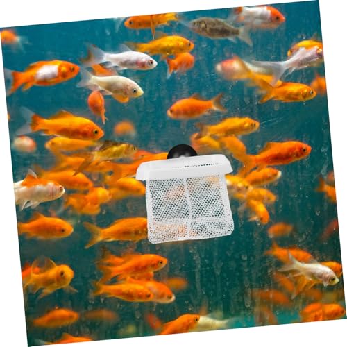 Mikikit 5pcs Aquarium Breeding Net with Cups Fish Tank Separator for Fry Easy Installation Mesh Design for Protecting Young Fish