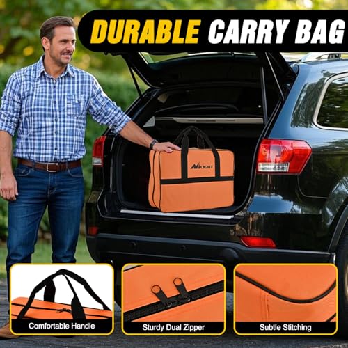 Nilight Car Emergency Kit with Jumper Cable, First Aid Kit Safety Assistance Tools for Travel Camping Outdoor Cars Truck SUV RV, Roadside Essentials with Flash Light - color: Essential Kit+Air Compressor