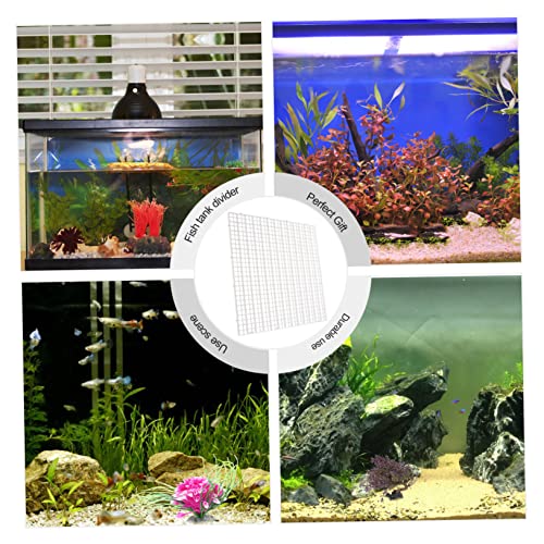 1set Fish Tank Isolation Panel Aquarium Divider Clips Cable Ties for Mixed Breeding and Easy Installation