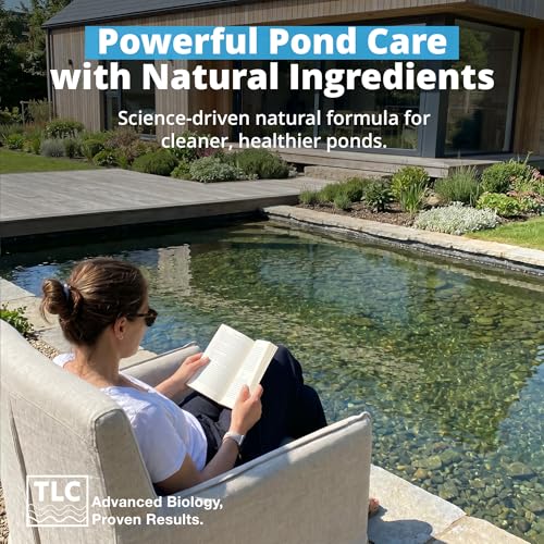 PondPerfect Pond Bacteria - Natural Treatment for Ponds – Liquid Formula for Pond Maintenance – Pond Cleaner for Outdoor Ponds - Safe for Fish & Koi – Easy Dosing –16 oz (473 ml)