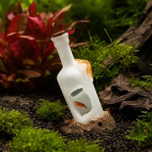LUOZZY Small Shrimp Hideout for Aquarium Fish Tank Resin Fish Hideout Small Aquarium Cave Hideout for Home Office