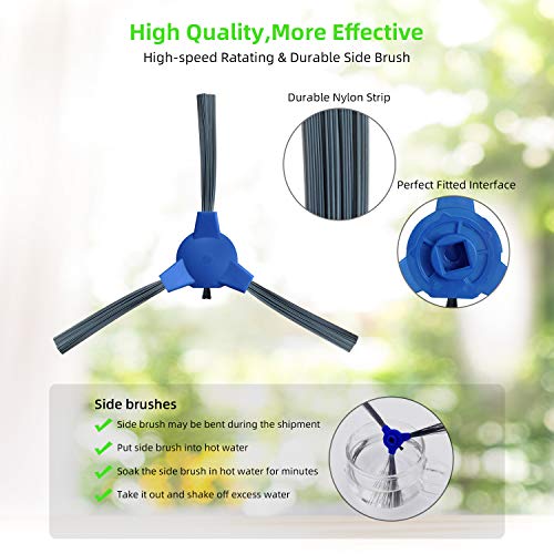 Spare Accessories Compatible with eufy 11S, 25C, 30C Slim Robotic Vacuum Cleaner NOT for Max/G/L Series Replacement Parts Include: 1 Roller Brush 6 Edge Brushes 6 Filter Foam Kit - style: Standard Kit