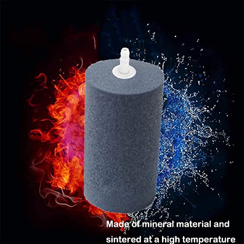 Large Air Stone, Air Stone Hydroponics, 4 x 2 Inch Large Air Stone Cylinder Bubble Diffuser for Aquarium, Fish Tank, Pond and Hydroponics Air Pump, Growing System, Circulation - color: 12-Pack