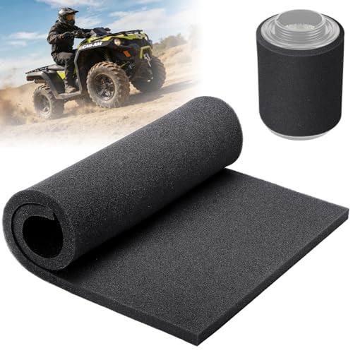 Air Filter Foam Sheet, 60 PPI Coarse Polyurethane Foam - Washable, Reusable, Cut-to-Size Filter for Motorcycle, Vacuum Cleaner, Air Purifiers, Fish Tank, Engine Air Filter Replacement (18"x12"x0.6")