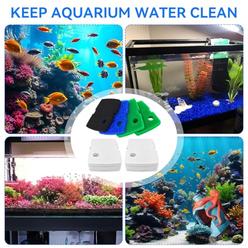 Canister Filter Media Compatible with Penn Plax Cascade 1200/1500 CCF4UL/CCF5UL Replacement Canisters Filters Bio Sponges for Aquariums Fish Tank Turtle Tank 16 Pack