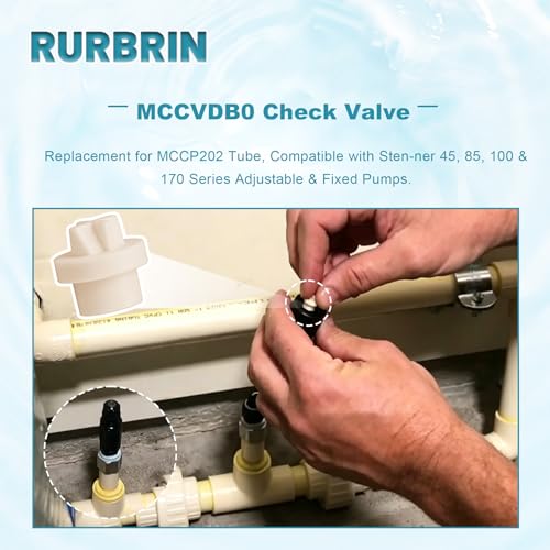 MCCVDB0 Duckbill Check Valve Replacement for Stenner Pumps 45/85/100/170 Series, Compatible with Peristaltic Chlorine Pump & Chlorinator & MCCP202 Tube - 15 Pack - size: 15 pieces