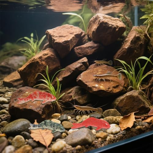 Veemoon 5 Pcs Resin Fake Fish, 2.16 Inch Mini Aquarium Ornament, Artificial Goldfish Figurines Decor Glass Terrarium Fish Tank Ocean Landscape