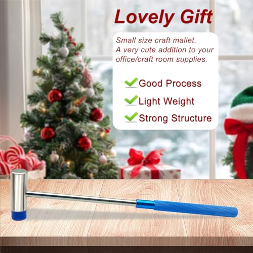 Lightweight Small Hammer for Toy Building Projects, Plastic Head and Metal Head, Small Size Craft Hammer for for Ladies and Children, Jewelry, Watch, Tuning, Woodworking, DIY, Leather - color: Ergonomic Hammer