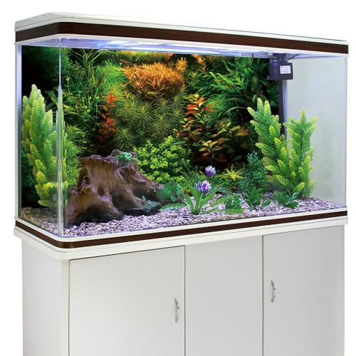 AWERT 24x12 inches Aquarium Background Seagrass Aquarium Background Aquatic Plant River Bed & Lake Fish Tank Background Vinyl Background