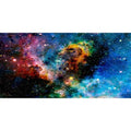 AWERT 48x18 inches Galaxy Aquarium Background Cloud Stars and Colorful Cosmic Universe Fish Tank Background Mystery Space Terrarium Background - size: 48x18in/120x45cm