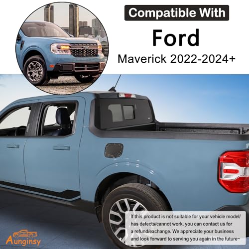 Aunginsy Car Gas Fuel Tank Cap Protect Cover Accessories Compatible with Ford Maverick 2022-2025 Fuel Tank Door Cover Car Exterior Fuel Tank Cover Oil Gas Cap Door Cover Trim Frame Protect Accessories - color: Carbon Fiber Pattern