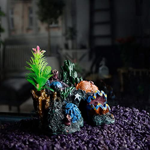 NW Wholesaler 4.5 Inch Clam Cove Fish Tank Landscape Decorations - Hideaway Cave for Betta and Small Fish - style: Clam Cave