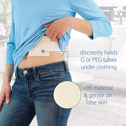 Core Products NelMed G-Tube Holder – Feeding Tube Belt Holder for PEG, G, J Tubes – Adjustable, Discreet Support for Tube Feeding – Large/XLarge (45-60 inch Waist) - size: Large/XLarge (45-60 Inch)