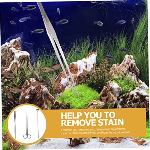 BESPORTBLE Aquarium Aquascaping Tool Set Tweezers Scissors Algae Scraper Premium Fish Tank Cleaning Kit for Freshwater Saltwater Aquariums