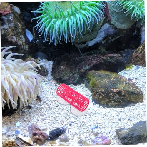 2pcs Betta Fish Cave Tunnel - Aquarium Hideout Decor Hollow Resting Sleeping Tube for Small Fish Shrimp Aquarium Decorations