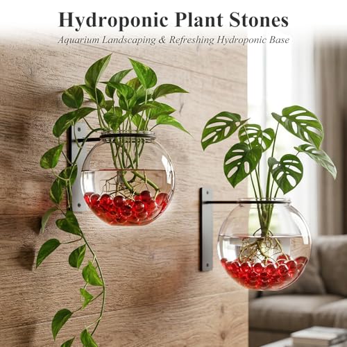 DomeStar 1LB Glass Marbles Bulk, Marbles for Vases 0.63 Inch Vase Fillers Red Glass Beads for Home Décor - color: Red