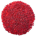 Keedolla 0.5 Lb Red Sea Glass Pebbles Stones Aquarium Gravel Fish Tank Rocks Small Frosted Glass Marbles Gemstones for Fish Turtle Tank, Vase Fillers and DIY Crafts - color: Red, size: 0.5 LB
