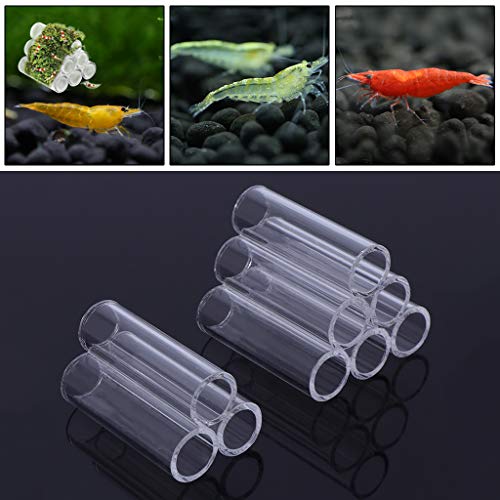 Thereisno Shrimp Shelter Aquarium Decoration Transparent Acrylic Cave Fish for Tank Landscape Accessories Betta Hideout 3-Tube 6-T Jigging Cave - color: 3 Tubes, size: 5x3.2x3cm(1.97x1.26x1.18in)