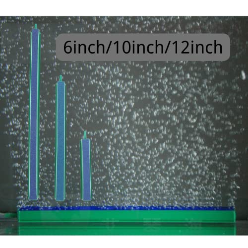 Saim Air Bubble Stone Hydroponic Fish Tank Air Stone Bubble Release Diffuser Bar for Fish Tank Aquarium Pump Green & Blue - size: 12 inch