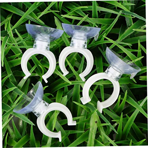 MERRYHAPY 50pcs Strong Transparent Cup Hose Clips Clamps for Fish Tank Aquariums Easy Install Holders for Smooth and Decorative Uses - color: Transparent, size: 4X2.5CM