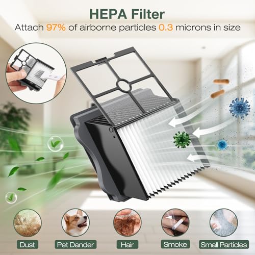 1+2 Pack iFloor 3/ S3 Brush Roller and HEPA Filter Set Compatible with Tineco iFloor 3/ Floor One S3 Cordless Vacuum Cleaners, 1 Pack Brush Roller + 2 Pack Vacuum HEPA Filters + 1 Pack Cleaner Tool - size: 1 Brush Roller + 2 HEPA Vacuum Filters