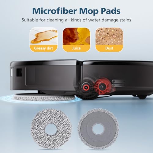 Qrevo Slim Replacement Parts for Roborock Qrevo Slim/Qrevo Master Robot Vacuum, Accessories Include Dual Main Brush, 6*Side Brushes, 4*Filters, 4*Microfiber Mop Cloths, 6*Dust Bags, 2*Tools - style: for Qrevo Master/Slim