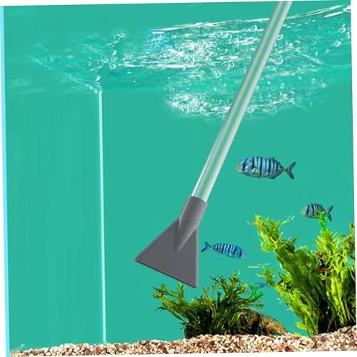Fish Tank Vacuum Gravel Cleaner Flows Adjustable Fish Tank Siphon with Manual Pump & 3 Different Nozzles Quick & Conveneint Aquarium Water Changer for Home