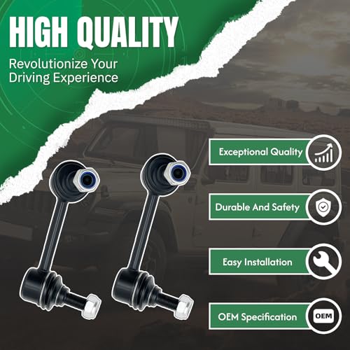 2PCS Rear Sway Bar End Links Fit for Cadillac 2008 2009 2010 2011 2012 2013 2014 2015 CTS K750325 K750326 - size: K750325 K750326