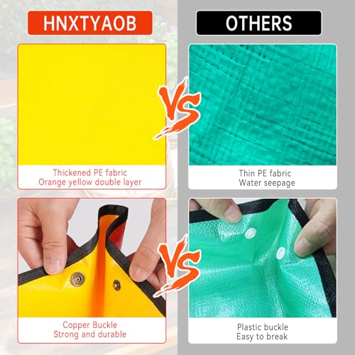 HNXTYAOB Large Potting Mat for House Plants Transplanting and Soil Mix Control Waterproof RepottingTray Gardening Tools Plant Gifts for Plant Lovers (39.5"X31.5") - color: Orange, size: Large 39.5" x 31.5"