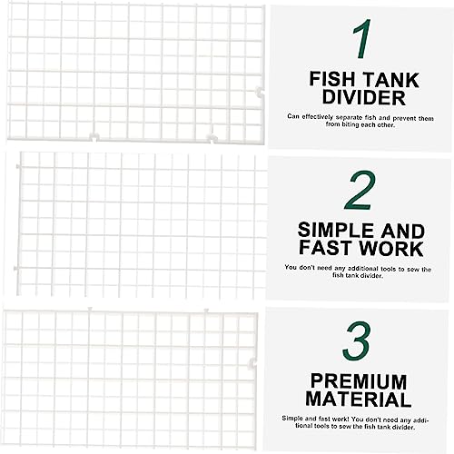 Happyyami 6pcs Fish Tank Divider Isolation Board Aquarium Filtering Plates for Fish Tank Accessory Separation