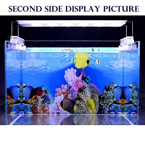 ELEBOX New 20" x 48" Fish Tank Background Paper Wallpaper 2 Sided Colorful Seaweed Water Plants Aquarium Background HD Poster Decorations - color: Sea World, size: H:19.5"x L:48"