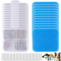 12 Pack Dog Water Fountain Filter Replacement Compatible with Oneisall PW07SAU, Multilayer Filtration,12 Filters and12 Sponges, 10L/2.64Gal