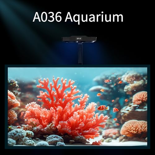 Aquarium Light –A036 Reef Tank Light 36 Watts Saltwater Light with Touch Control, Reef Lights for Coral Reef Nano Fish Tank Marine Tanks with Timer & Screen - size: 36.0