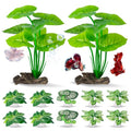 12 Pack Silk Aquarium Plants Betta Fish Tanks Decor，Betta Hammock 6-inch Fish Tank Plants Aquarium Decor，Suitable Artificial Fish Tank for Betta,Goldfish & Reptile Tanks Ornament Accessories