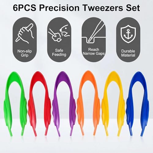 Insect Grabber Tweezers - Versatile Tool for Aquarium, Pet Feeding, Plant Care & Specimen Collection, Designed to Access Difficult-to-Reach Areas