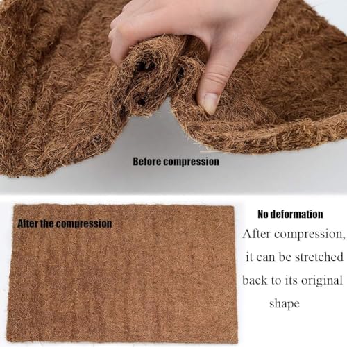 Hamiledyi Reptile Carpet 40" L x 16" W Natural Coconut Fiber Tortoise Carpet Mat for Pet Terrarium Liner Reptile Supplies for Lizard Snake Chamelon Turtle Bedding Bunny Rabbit Mat - size: 1 Pack/40 x 16 Inch