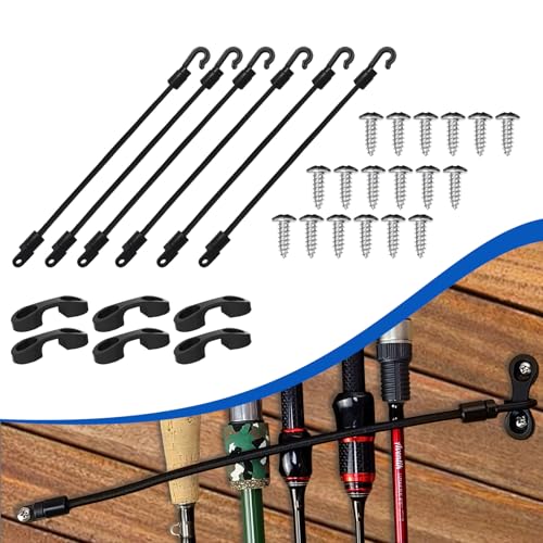 Rod Strap Holder Deck Mount Connector Mount Rod Strap Rod Hold Down Strap for Boat Kayak Boat Fishing