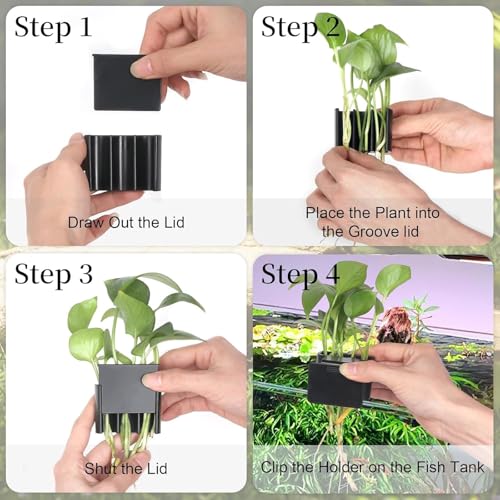 Adjustable Hydroponic Shelf for Aquariums with ABS and Clip Mounting Pet Organizers