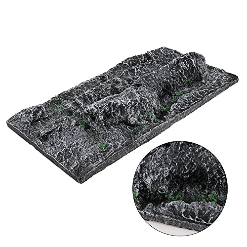 3D Reptile Tank Background Board for Aquariums and Terrariums Random Color Resin Decor Cuttable Tortoise Tank Decoration Fresh Look for Reptile Habitats