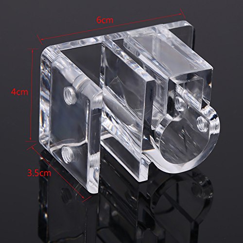 Fdit Acrylic Fish Tank Water Filter Mount Hose Tube Fixing Clip Aquarium Water Pipe Holder Tube Hanger