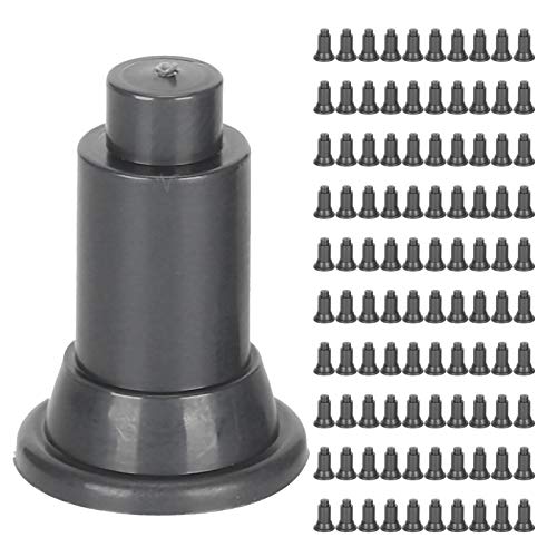Aquarium Divider Support Feet | 100 Pcs PVC Fish Enclosure Partition Stands | Adjustable Height for Simple Maintenance/Steady Setup (Black) - color: Black
