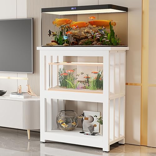 Fish Tank Stand,Multi-Tier Steel Fish Tank Stand for 12-20" Aquariums, Adjustable Storage Shelf & Reptile Rack, Durable Cabinet for Home/Office Use, Terrarium Table Organizer - color: #C, size: 90x40x100cm/35x16x39in