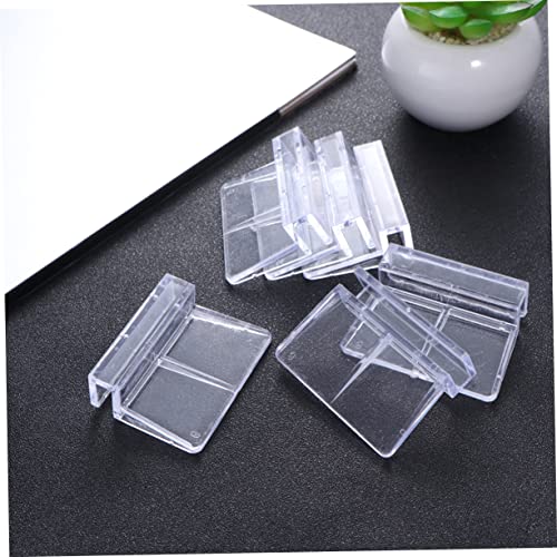 SUPVOX 12Pcs Acrylic Fish Tank Cover Support Bracket Durable Aquarium Rack for Secure Fish Tank Cover Frame Essential Aquarium Accessories
