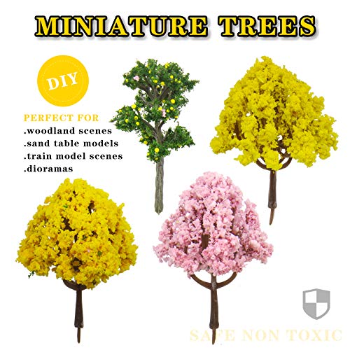 Miniature Fairy Garden Decoration Accessories Simulation Tree Garden Sculptures Statues,Yard Outdoor Decor for Patio - size: Trees