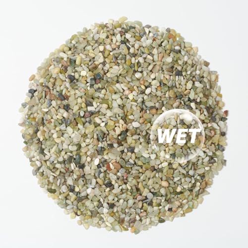 5lbs Natural Gravel Pebbles for Succulents and Cacti, 1/5 Inch Decorative River Stones – Perfect for Vases, Aquariums, Terrariums, and Outdoor Gardening, Mixed Colors (Jade, 5 Pounds) - color: Jade, size: 5 Pounds