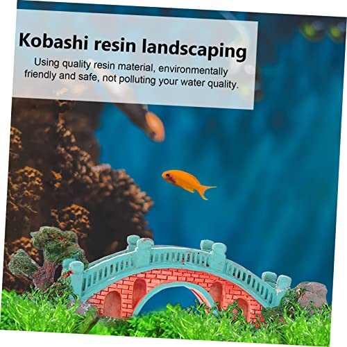 2pcs Resin Bridge Ornament for Fish Tank and Aquarium Decoration Lightweight Landscape Decor for Aquatic Environments for Use Style
