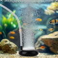 hygger Aquarium Air Stone, Fish Tank Bubbler, Nano Furnace Flue Round Stone Disk, Small Bubbles and High Dissolved Oxygen, with 2 Suction Cups, 1 Adjust Valve, 1 Check Valve (2 Inch) - color: Black, size: 2 Inch