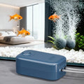 Aquarium Air Pump, Dual Outlet Quiet Oxygen Aerator Pump for Fish Tanks, Adjustable Air Valve Complete Bubbler Kit for Small Aquariums - size: Up to 120 Gallons
