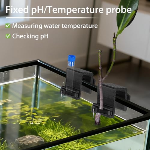 3 Pcs Adjustable Aquarium Holder, Flexible Size Grip for Mangroves, Lucky Bamboo and Probes