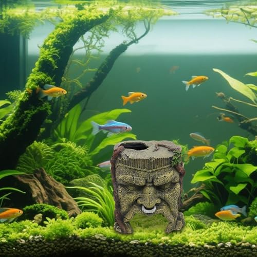 Fish Tank Decor - Resin Statue Ornaments, Realistic Landscaping Accessories, Aquarium Decoration, Multi Purpose Display | Reptile Home Pond Garden for Reptile Home Pond Garden